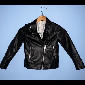 Leather Moto Jacket - Girls